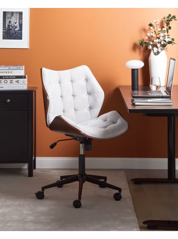 Beliani Bürostuhl LOMPOC in Braun/Grau - (W) 54 x (H) 88 x (L) 56 cm