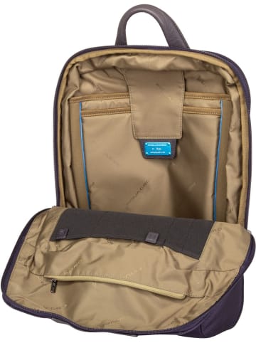 Piquadro Rucksack / Backpack Brief Slim Laptop Backpack 6384 in Blu