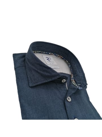 others Flanell-Stretchhemd in Navy mit streifen