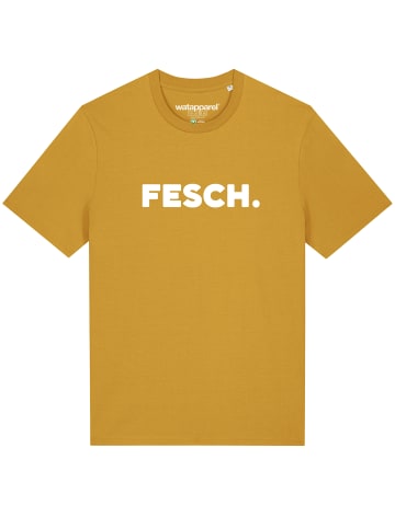 wat? Apparel T-Shirt Fesch in Ocker
