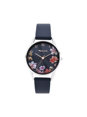 Tamaris Uhr - Sporty Flowers in blau