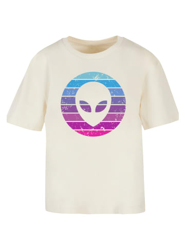F4NT4STIC Tee Alien Kopf in Whitesand
