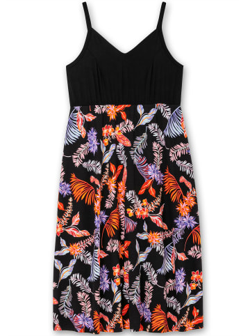 sheego Sommerkleid in schwarz bedruckt