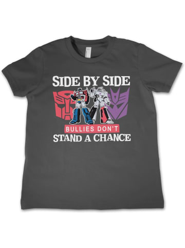 Transformers Shirt "Side By Side Bullies Don't Stand A Chance Kids Tee" in Grau