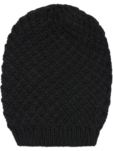 styleBREAKER Strick Beanie Mütze in Schwarz