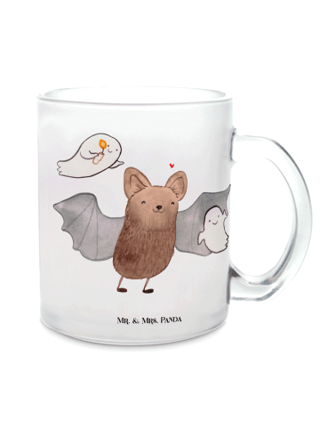 Mr. & Mrs. Panda Glas Fledermaus Gespenster ohne Spruch in Transparent