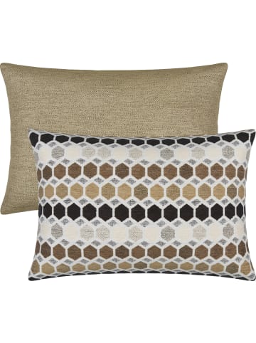 Erwin Müller Jacquard Kissenhülle 2er-Pack York in beige