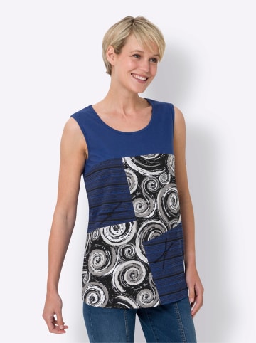 Sieh an! Shirttop in royalblau