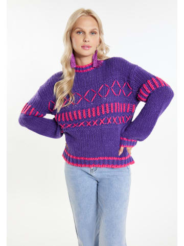IZIA Damen Pullover in Lila Pink