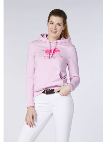 Polo Sylt Hoodie mit Glitter-Motiv in Rosa