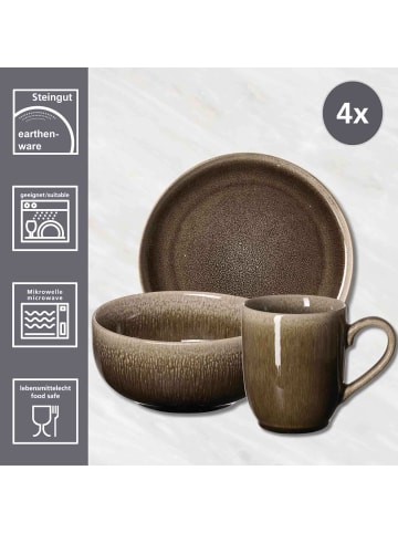 Ritzenhoff & Breker 12er Set Frühstücksset Eda in braun