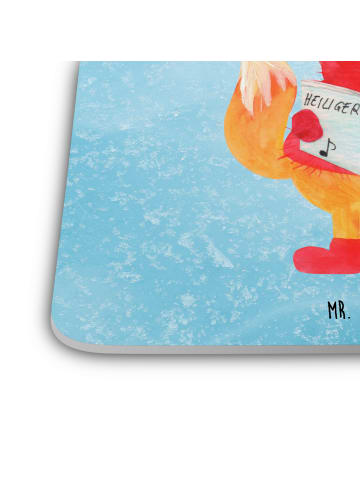 Mr. & Mrs. Panda Tischuntersetzer Fuchs Sänger ohne Spruch in Eisblau