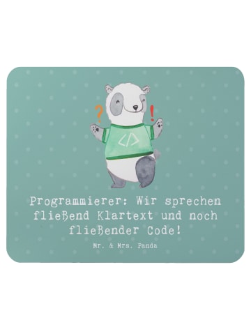 Mr. & Mrs. Panda Mousepad Programmierer Codeflüsterer mit Spruch in Meeresbrise