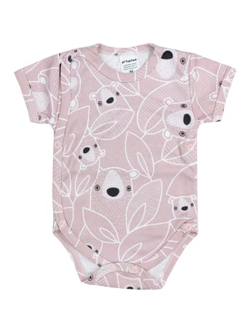 TupTam Baby Mädchen Kurzarm Wickelbody 5er Set in beige/grau