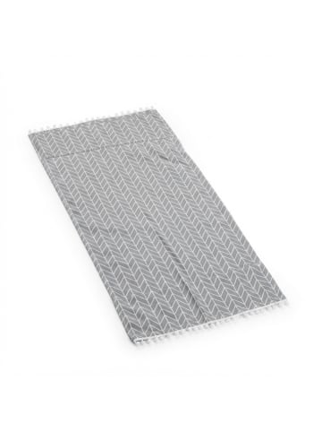 relaxdays Waschmaschinenauflage in Grau/ Creme - (B)130 x (T)55 cm