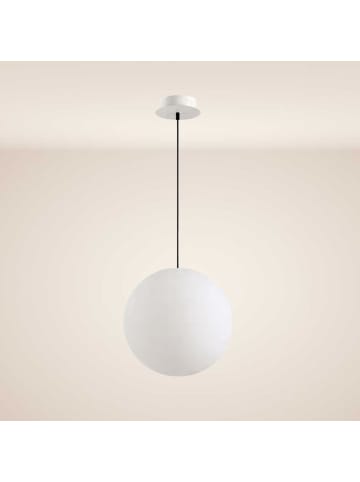 s.LUCE Hänge-Kugellampe Globe für Innen & Außen IP54 in Weiß