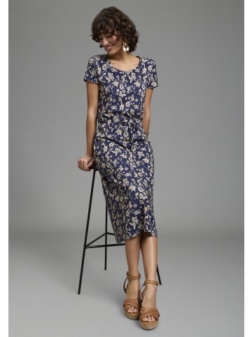 Laura Scott Shirtkleid in navy-geblümt