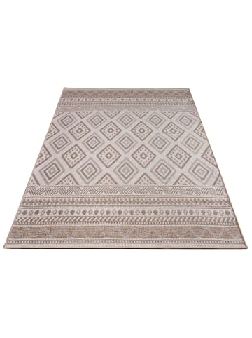KADIMA DESIGN Teppich Kurzflor Rauten Wohnzimmer in Beige