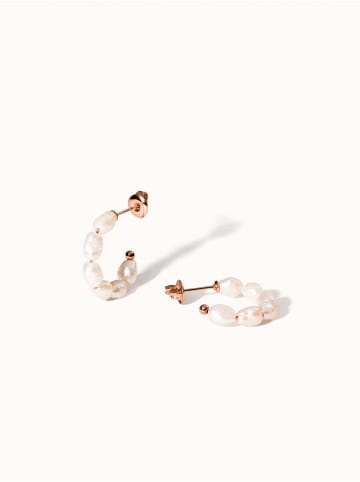 PURELEI Ohrringe Organic Pearl in Rosegold