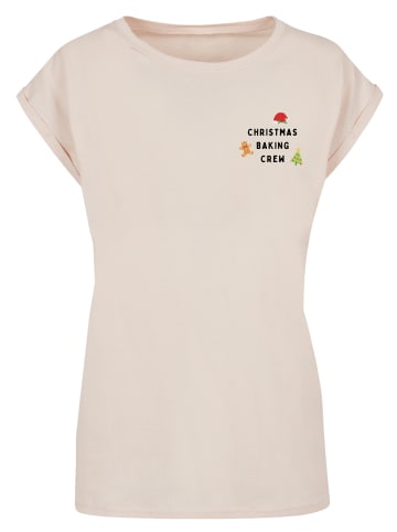 F4NT4STIC T-Shirt Christmas Baking Crew in Whitesand