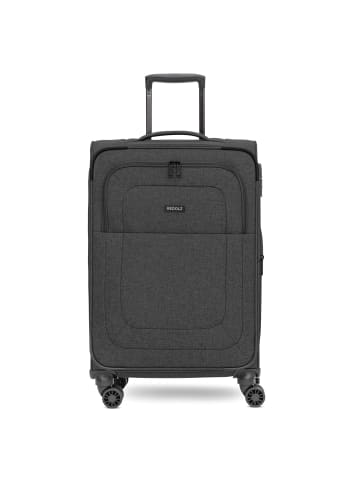 Redolz Essentials 12 MEDIUM 4-Rollen Trolley 67 cm mit Dehnfalte in black2