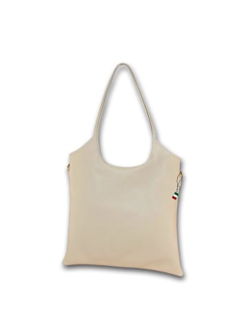 Florence Leder Umhängetasche Florence Tasche beige ca. 32cm