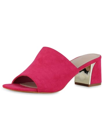 VAN HILL Pantoletten Ann in Fuchsia