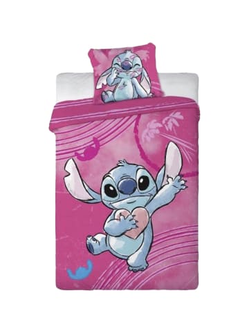 Disney Bettwäschebezug Stitch in rosa/pink