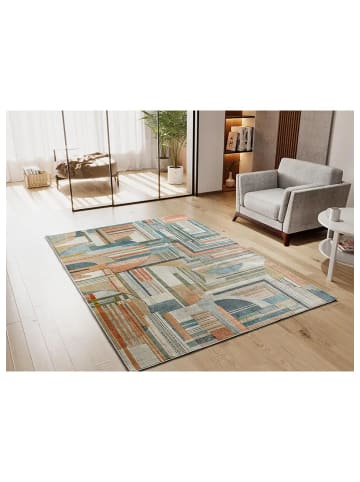 Atticgo Kurzflor-Teppich BLEIK in mehrfarbig