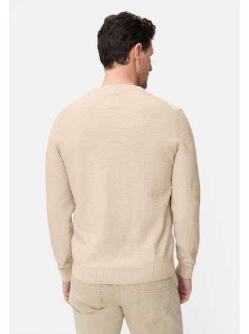 Camel Active Strickpullover aus reiner Baumwolle in Beige