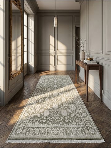 KADIMA DESIGN Läufer Orientalisch pflegeleicht Wohnzimmer Schlafzimmer Flur Wohnraum in Grün