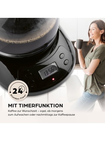 Barista Barista Filterkaffeemaschine - Glaskanne, Digitaldisplay, Timer, Permanentfilter