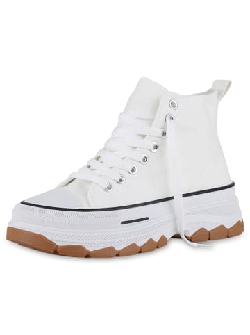 VAN HILL Plateau Sneaker Vivienne in Weiss