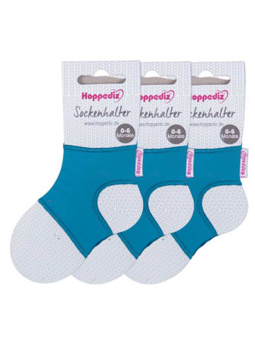 Hoppediz Babysocken Sockenhalter in 3-er Set petrol