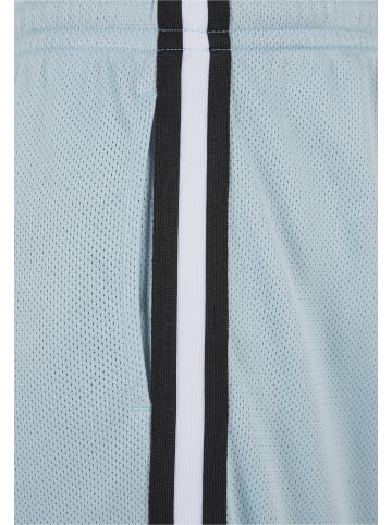 Urban Classics Mesh Shorts in oceanblue/black/white