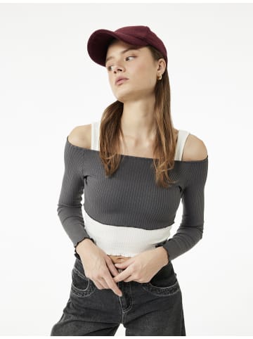 KOTON TSHIRT LS in Grau