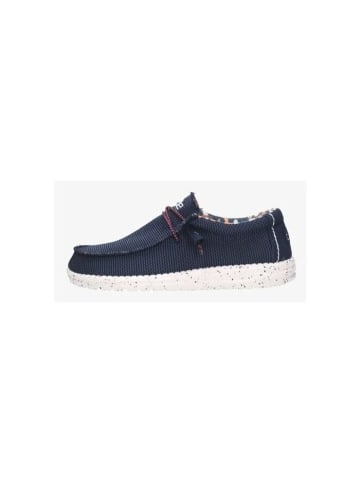 Hey Dude Slipper Wally Stretch Canvas in Blue