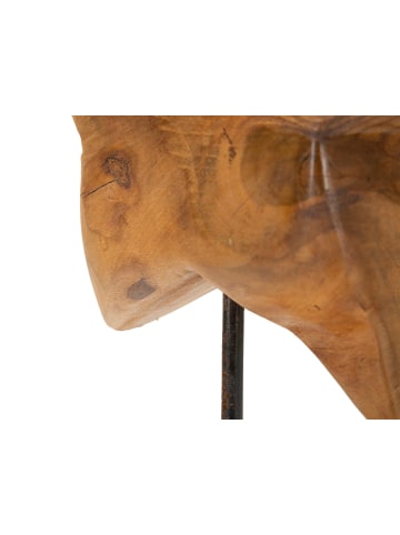 Mauro Ferretti Braune Holzskulptur, 28 x 12 x 42 cm