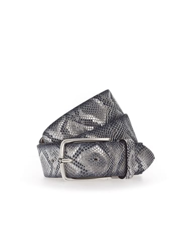 Vanzetti 35 mm Gürtel in Schwarz-Silbermetallic