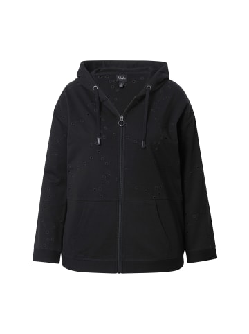 Ulla Popken Sweatjacke in schwarz