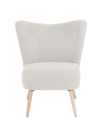 others SESSEL Kathy Bezug Veloursstoff Buche natur / creme