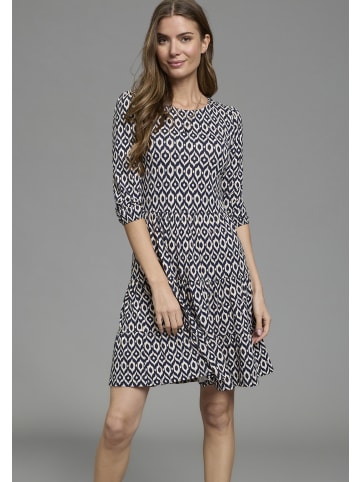 Laura Scott Jerseykleid in blau-gemustert