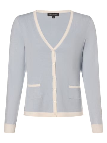 Franco Callegari Strickjacke in hellblau weiß - 0005