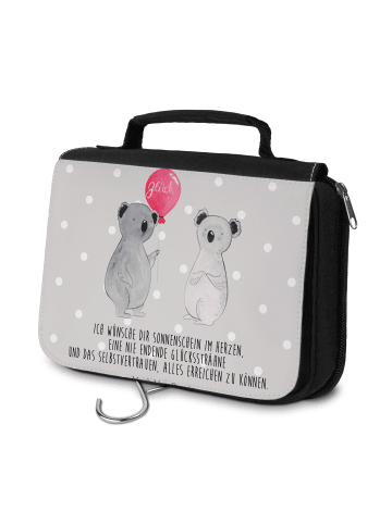 Mr. & Mrs. Panda kosmetiktäschchen Koala Luftballon mit Spruch in Grau Pastell