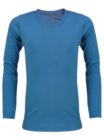 TupTam Kinder Unisex Unterhemd Langarm 3er Pack in blau/schwarz