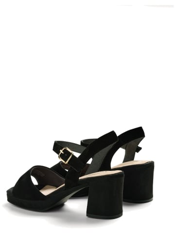 Tamaris WIDE FIT Sandalette in BLACK SUEDE