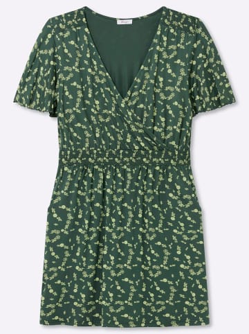 sheego Jersey-Kleid in moos-pistazie-bedruckt