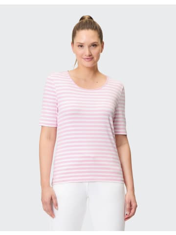 Joy Sportswear T-Shirt ALLISON in pink rose stripes