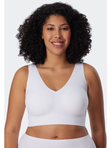 Schiesser Bustier mit Pads in Weiss