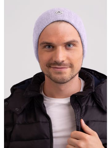 CASH-MERE.CH Bio Rib Mütze in Hell Violet